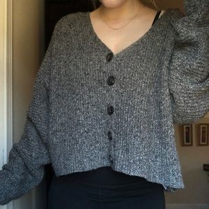 M American eagle button up sweater